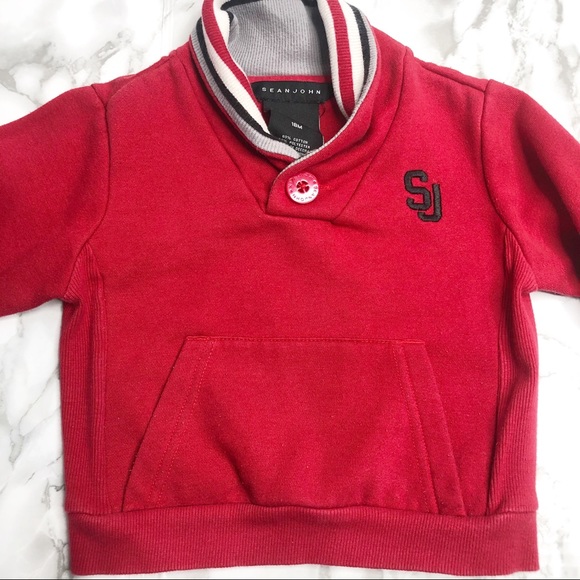 Sean John Red Sweater for 18 M P.Diddy - Picture 5 of 5